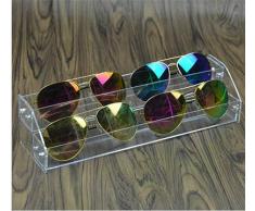 Gbcyp Caja de Almacenamiento Multi Capas Organizador de Joyas Soporte de acrílico Esmalte de uñas Estante Anteojos Gafas Bastidor Pantalla Sunglass Mujeres, 2 Capas
