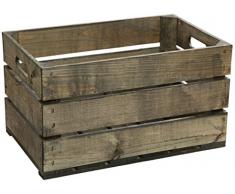 ESTANTERIA CAJAS MADERA CON RUEDAS