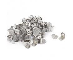Estante De Cristal Reparación Clip Escuadra Fijación Soporte 100 piezas w Ventosa