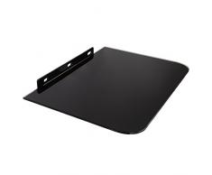 Maclean Brackets IX MC-738 - Estante de Pared de vidirio Templado Negro