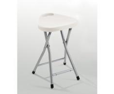 Gedy CO750200300 Taburete plegable, Blanco, 46,5x30x29,3 cm