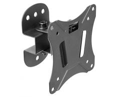 RICOO S7111, Soporte Monitor Pared, Giratorio, Inclinable, Fijo, Pantalla TV 13-27 (33-69cm) Bracket Universal, Televisor LED/LCD, VESA 75x75 100x100