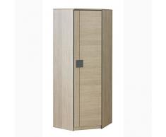 JUSThome Gumi G VII Armario de esquina Santana Roble Tamaño 187 x 71 x 71 cm