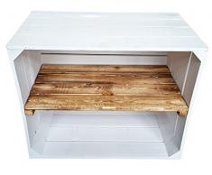 Massive Caja de estante Zapatos fruta (cajón-estantería tamaño aprox. 50 x 40 x 31 cm xxxaus del antiguo landxxx Frutas Cajas de vino caja de madera decorativa caja Estantería