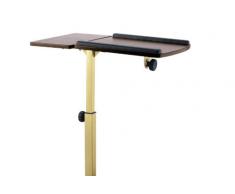 TV Das Original 07162 Table Maxx - Mesa regulable con ruedas, color latón
