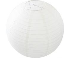 LIHAO 12" Linternas de Papel Farolillo Papel Redondo para decoración (10piezas, blanco)