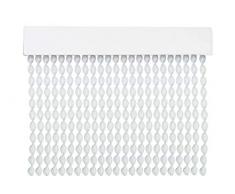 MercuryTextil Cortina para Puerta Tiras PVC 200x90cm，Cortina para Puerta Exterior，10 Color (Transparente)