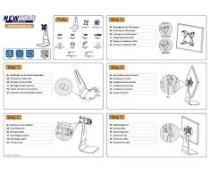 Newstar 948027 - Soporte de escritorio para monitor, color negro