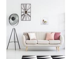 Relaxdays Estante Flotante Original, Madera MDF, Morado, 29.5 x 29.5 x 19.5 cm