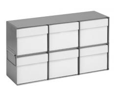 Heathrow Scientific HD28622 - Estantería para congelador (2 x 3, acero inoxidable, 459 x 159 x 271 mm)