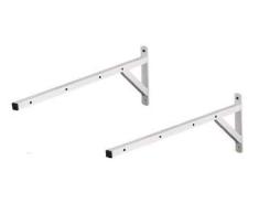 Monchy TENDEDERO Pareja Pared ESCUADRA, Incluye PLETINA, Acero EPOXI. Medidas 51 X 21 X Tubo 2 X 2 CM.