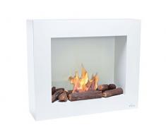 PURLINE BEST BIO Biochimenea de suelo o pared de color blanco con regulador de llama