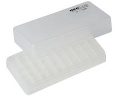 Neolab 2 1535 Mikrofläa - Baúl de almacenamiento otomano (polipropileno, 12 mm de diámetro, 50 ranuras)