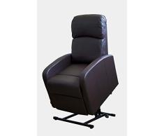 Astan Hogar Sillón Relax Con Función Auto-Ayuda (Levanta Personas), Reclinación Eléctrica, Tapizado en PU Anti-Cuarteo, Modelo Premium AH-AR30620CH