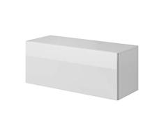 E-com - Mueble TV Salon Moderno Mesa Television Fay - 100 cm - Blanco