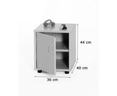 Mobeduc Mueble Infantil Superbajo Armario 2 estantes 360, Haya, Haya, 36x40x44 cm