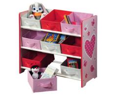 Kesper 17726 - Estantería infantil, color rosa