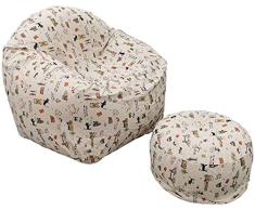 Berocia Sofa Hinchable Aire Tumbona Plegable sillones Relax Jardin Air Sofa Inflable per Adulti Adolescente balcón Sala habitación Yarda Camping con reposapiés