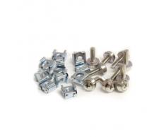 StarTech.com CABSCREWM52 - Paquete de 100 tornillos y tuercas enjauladas para armario de servidores Rack