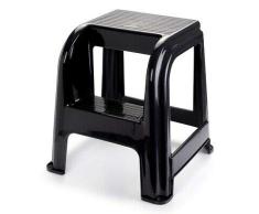 Taburete de plástico con escalón, Silla Escalera práctica Dos escalones