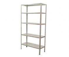 Ironside 140020 - Estantería metálica (200 x 100 x 40 cm, 5 baldas)