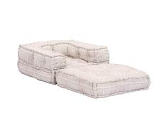 Tidyard Sofá Cama Modular Sofá Modular Individual de Tela marrón Claro
