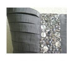 Gris Cojines Para Cubrir El Sofá, Lentejuelas Y Con Textura Cubierta De Almohadas, 35x35 cm Fundas De Almohada, Cuadrado Sedala Seda Cojines Cubren -Simple Treasures