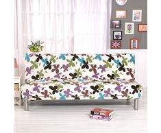 Ligege Cubierta de sofá sin Brazos, Cubierta de sofá Plegable Cubierta deslizable Funda de Asiento de látex elástico Lavable Cubierta de futón (B)