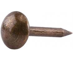 Hilitand 100 piezas tapicería tacos, clavos para muebles, clavijas para sofá, remaches, tapicería, alfileres para manualidades, latón antiguo, 21*21mm