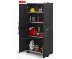 Keter M292917 - Armario de resina xl pro 3 baldas