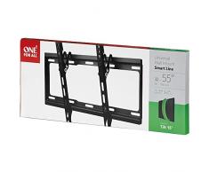 One For All WM2421, Soporte de pared para TV de 32 a 55" Inclinable 15° Peso máx. 80kg, Para todo tipo de TVs LED, LCD, Plasma, negro
