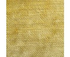 Tabley 'citrus signicase': amarillo de terciopelo de tapicería de sofá amortiguador de Material retardante de llama de tela telas Loome, Tabley 'Citrus Plain' : Yellow, per metre