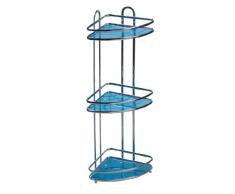 Tatkraft Kaiser Mini Estante de Esquina Ducha Baño 3 Niveles Compacto Acero Inox Cromado 23X18X58.5cm