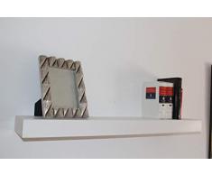 MERSAN balda de Pared Madera Estante (Blanco, 100)