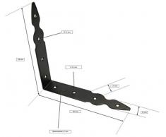 Soporte de estantería KOTARBAU, 3 tamaños, de acero, conector en ángulo, soporte en ángulo, soporte de estantería, consola de carga pesada, ángulo de muebles