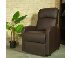 Astan Hogar Confort Plus Sillón Relax, Tela, Negro, Compacto