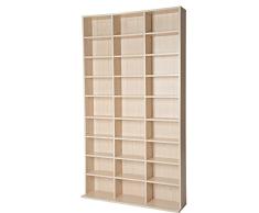 TecTake Estante de CD DVD Shelf archivado 1080 CDs DVDs (401702)