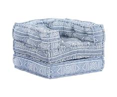 Festnight Sofá Modular Convertible Sofá Modular de Tela sillón de Relax Sillón Chaiselongue Añil Patchwork