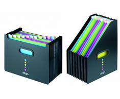 Snopake 15171 - Archivador de tipo revistero, color negro