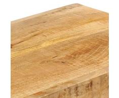 vidaXL Madera de Mango Maciza Mueble para la TV Mobiliario Multimedia de Hogar