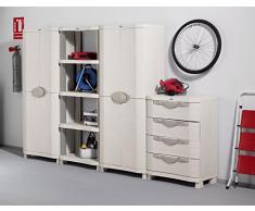 ESTANTERIA DE RESINA PLASTIKEN | SPACE SAVER | 90 x 45 x 141 CMS