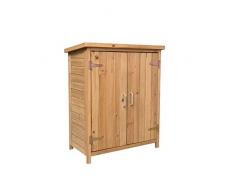 Gardiun KNH1098 - Armario de Madera Exterior ABBY 75x40 x90 cm