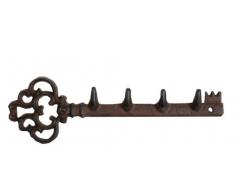 ESSCHERT DESIGN Perchero de Armario toallero, Colgador para Llaves, Hierro Fundido, Llave, Barra de Armario, Barra de Pared, Longitud 30 cm