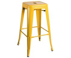 Regalos Miguel - Taburetes Altos - Taburete Torix Alto - Amarillo - Envío Desde España