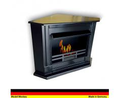 Bio etanol Chimenea de esquina Modelo Moskau Negro
