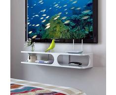 SCH Enrutador Wi-Fi Caja Superior decodificador Estante de Pared Flotante Soporte de Pared para gabinete de TV Unidad de Almacenamiento de gabinete Estante para Reproductores de DVD/BLU-Ray Caja de