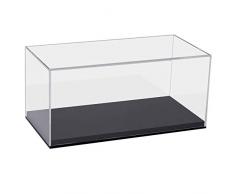 HMF 46800900 - Vitrina de acrílico para coches modelos, figuras Tamaños, transparente, 30 x 14 x 15 cm