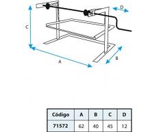 Imex El Zorro 71572 Soporte elevador con escuadra (62 x 42 x 43 cm)