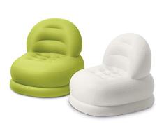 Intex- Sillón Hinchable 88x99x76, Solido, Colores aleatorios, 50 x 75 cm (68592.0)