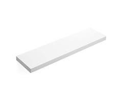VASAGLE Estante de Pared para Libros, Fotos, decoración, Flotante, 80 x 20 x 3,8 cm, de Tablero DM, para Oficina, salón, Cocina, Pasillo, Dormitorio, baño, Blanco, LWS28WT